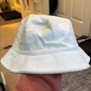 Aerie Terry White Bucket Hat